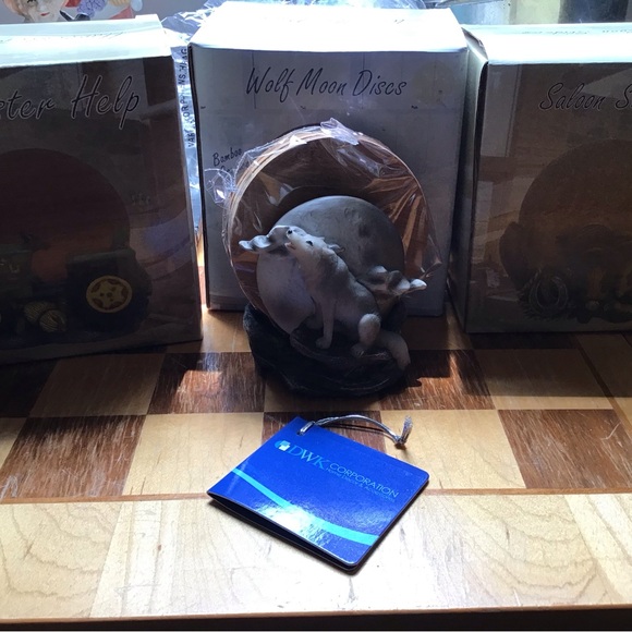 🆕🏬 AUCTION PRICE Wolf Moon Disc Coasters - Picture 5 of 6